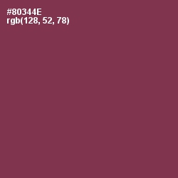 #80344E - Solid Pink Color Image