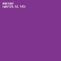 #80348F - Vivid Violet Color Image