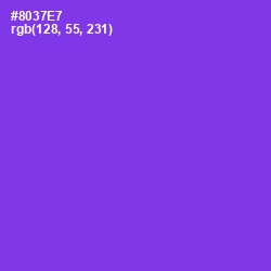 #8037E7 - Electric Violet Color Image