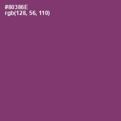 #80386E - Plum Color Image