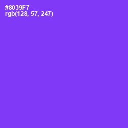 #8039F7 - Electric Violet Color Image