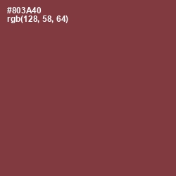 #803A40 - Solid Pink Color Image