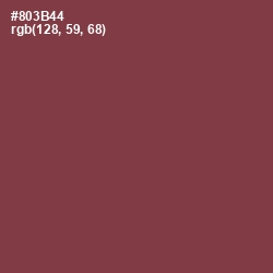 #803B44 - Solid Pink Color Image