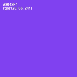 #8042F1 - Medium Purple Color Image