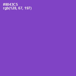 #8043C5 - Amethyst Color Image