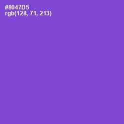 #8047D5 - Amethyst Color Image