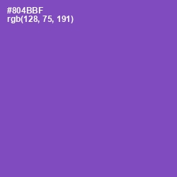 #804BBF - Wisteria Color Image