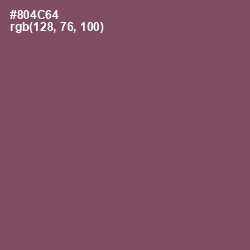 #804C64 - Cannon Pink Color Image