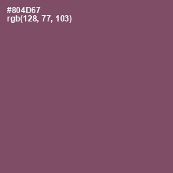 #804D67 - Cannon Pink Color Image