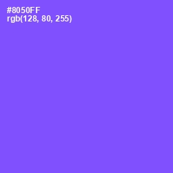 #8050FF - Medium Purple Color Image