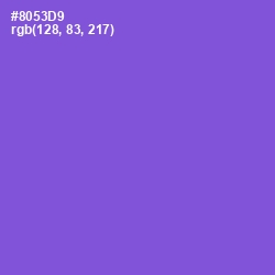 #8053D9 - True V Color Image