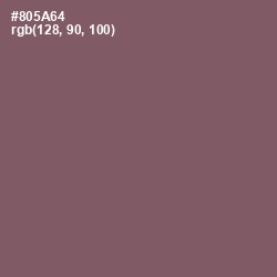 #805A64 - Cannon Pink Color Image