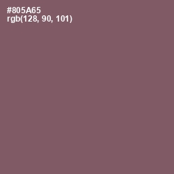 #805A65 - Cannon Pink Color Image
