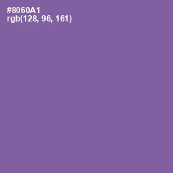 #8060A1 - Wisteria Color Image