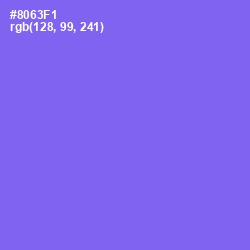#8063F1 - Medium Purple Color Image