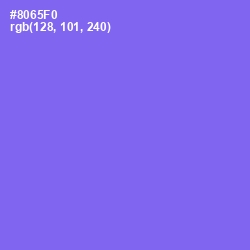 #8065F0 - Medium Purple Color Image