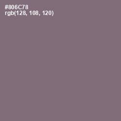 #806C78 - Spicy Pink Color Image