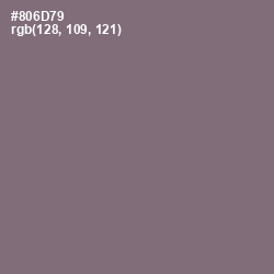 #806D79 - Spicy Pink Color Image