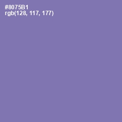 #8075B1 - Purple Mountain's Majesty Color Image