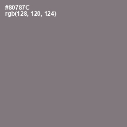 #80787C - Friar Gray Color Image
