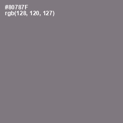 #80787F - Friar Gray Color Image