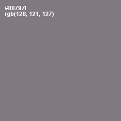 #80797F - Friar Gray Color Image