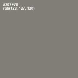 #807F78 - Friar Gray Color Image