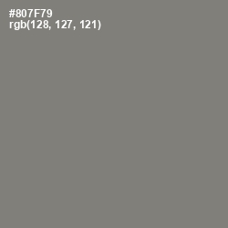 #807F79 - Friar Gray Color Image