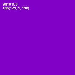 #8101C6 - Electric Violet Color Image