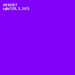 #8103F7 - Electric Violet Color Image