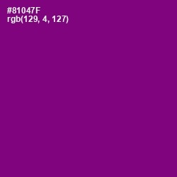 #81047F - Fresh Eggplant Color Image