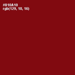 #810A10 - Red Devil Color Image