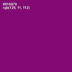 #810B70 - Fresh Eggplant Color Image