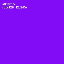 #810CF5 - Electric Violet Color Image