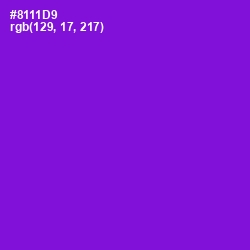 #8111D9 - Electric Violet Color Image