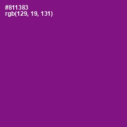 #811383 - Violet Eggplant Color Image