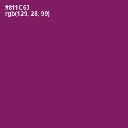 #811C63 - Fresh Eggplant Color Image