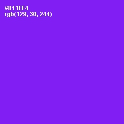 #811EF4 - Electric Violet Color Image