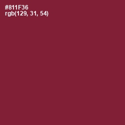 #811F36 - Merlot Color Image
