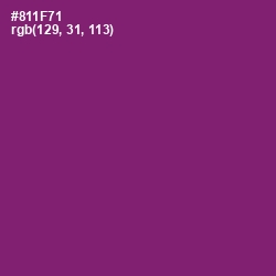 #811F71 - Fresh Eggplant Color Image