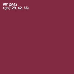 #812A42 - Solid Pink Color Image
