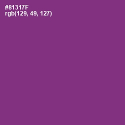 #81317F - Plum Color Image