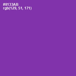 #8133AB - Vivid Violet Color Image