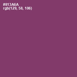 #813A6A - Plum Color Image