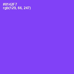 #8142F7 - Medium Purple Color Image