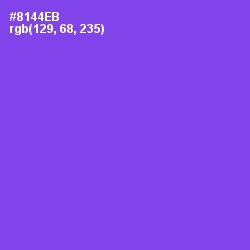 #8144EB - Medium Purple Color Image