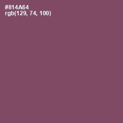 #814A64 - Cannon Pink Color Image