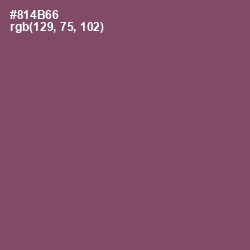 #814B66 - Cannon Pink Color Image