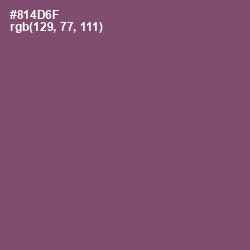 #814D6F - Cannon Pink Color Image