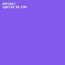 #815AEC - Medium Purple Color Image